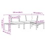 Set de sofás de jardín con cojines 3 piezas aluminio negro de , Conjuntos de jardín - Ref: Foro24-3283680, Precio: 434,10 €, ...