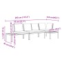 Set de sofás de jardín con cojines 3 piezas aluminio negro de , Conjuntos de jardín - Ref: Foro24-3283707, Precio: 486,42 €, ...