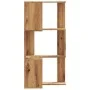Estantería esquina 3 niveles madera roble artisan 50x50x102 cm de , Librerías y estanterías - Ref: Foro24-852599, Precio: 56,...