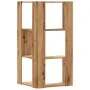 Estantería esquina 3 niveles madera roble artisan 50x50x102 cm de , Librerías y estanterías - Ref: Foro24-852599, Precio: 56,...