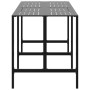 Mesa alta de bar acero recubrimiento polvo negro 200x100x110 cm de , Mesas de jardín - Ref: Foro24-3301419, Precio: 309,32 €,...