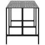 Mesa alta de bar acero recubrimiento polvo negro 200x100x110 cm de , Mesas de jardín - Ref: Foro24-3301419, Precio: 303,87 €,...