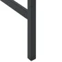 Mesa alta de bar acero recubrimiento polvo negro 200x100x110 cm de , Mesas de jardín - Ref: Foro24-3301419, Precio: 303,87 €,...