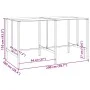 Mesa alta de bar acero recubrimiento polvo negro 200x100x110 cm de , Mesas de jardín - Ref: Foro24-3301419, Precio: 303,87 €,...