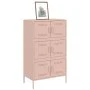 Aparador de acero rosa 68x39x113 cm de , Aparadores - Ref: Foro24-842959, Precio: 150,33 €, Descuento: %