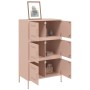 Aparador de acero rosa 68x39x113 cm de , Aparadores - Ref: Foro24-842959, Precio: 152,15 €, Descuento: %