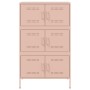 Aparador de acero rosa 68x39x113 cm de , Aparadores - Ref: Foro24-842959, Precio: 152,15 €, Descuento: %