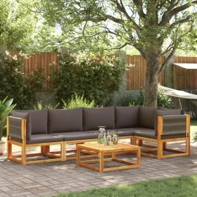 Set de sofás de jardín con cojines 6 pzas madera maciza acacia de , Sofás de exterior - Ref: Foro24-3278829, Precio: 661,07 €...