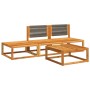 Set sofás de jardín con cojines 4 pzas madera maciza de acacia de , Sofás de exterior - Ref: Foro24-3278843, Precio: 338,81 €...