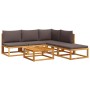 Set de sofás de jardín con cojines 6 pzas madera maciza acacia de , Sofás de exterior - Ref: Foro24-3278841, Precio: 586,47 €...