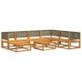 Set de sofás de jardín con cojines 8 pzas madera maciza acacia de , Conjuntos de jardín - Ref: Foro24-3278904, Precio: 802,10...