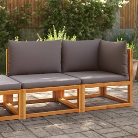 Sofá de jardín 2 plazas con cojines madera maciza de acacia de , Sofás de exterior - Ref: Foro24-4008163, Precio: 246,34 €, D...