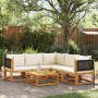 Set de sofás de jardín con cojines 6 pzas madera maciza acacia de , Conjuntos de jardín - Ref: Foro24-3278874, Precio: 608,68...