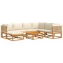 Set de sofás de jardín con cojines 8 pzas madera maciza acacia de , Conjuntos de jardín - Ref: Foro24-3278927, Precio: 833,84...