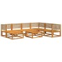 Set de sofás de jardín con cojines 8 pzas madera maciza acacia de , Conjuntos de jardín - Ref: Foro24-3278927, Precio: 833,84...