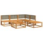 Set de sofás de jardín con cojines 6 pzas madera maciza acacia de , Conjuntos de jardín - Ref: Foro24-3278910, Precio: 541,87...
