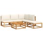 Set de sofás de jardín con cojines 6 pzas madera maciza acacia de , Conjuntos de jardín - Ref: Foro24-3278933, Precio: 574,05...