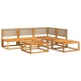 Set de sofás de jardín con cojines 6 pzas madera maciza acacia de , Conjuntos de jardín - Ref: Foro24-3278933, Precio: 574,05...
