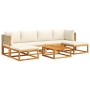 Set de sofás de jardín con cojines 7 pzas madera maciza acacia de , Conjuntos de jardín - Ref: Foro24-3278931, Precio: 676,91...