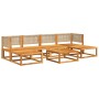 Set de sofás de jardín con cojines 7 pzas madera maciza acacia de , Conjuntos de jardín - Ref: Foro24-3278931, Precio: 676,91...