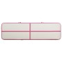 Esterilla inflable de gimnasia con bomba PVC rosa 700x100x15 cm de vidaXL, Esteras para pilates y yoga - Ref: Foro24-92670, P...