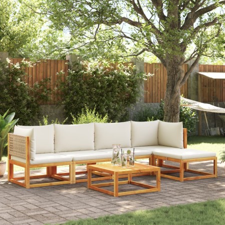Set de sofás de jardín con cojines 6 pzas madera maciza acacia de , Conjuntos de jardín - Ref: Foro24-3278919, Precio: 600,44...