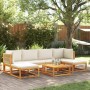 Set de sofás de jardín con cojines 7 pzas madera maciza acacia de , Sofás de exterior - Ref: Foro24-3278862, Precio: 694,36 €...