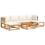 Set de sofás de jardín con cojines 7 pzas madera maciza acacia de , Sofás de exterior - Ref: Foro24-3278862, Precio: 694,36 €...
