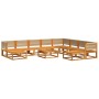 Set de sofás de jardín con cojines 11 pzas madera maciza acacia de , Sofás de exterior - Ref: Foro24-3278860, Precio: 1,00 €,...