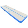 Esterilla inflable de gimnasia con bomba PVC azul 600x100x20 cm de vidaXL, Esteras para pilates y yoga - Ref: Foro24-92686, P...