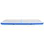 Esterilla inflable de gimnasia con bomba PVC azul 600x100x20 cm de vidaXL, Esteras para pilates y yoga - Ref: Foro24-92686, P...