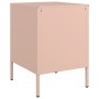 Mesita de noche de acero rosa 36x39x50,5 cm de , Mesitas de noche - Ref: Foro24-842912, Precio: 55,41 €, Descuento: %
