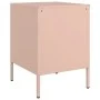 Mesita de noche de acero rosa 36x39x50,5 cm de , Mesitas de noche - Ref: Foro24-842912, Precio: 54,76 €, Descuento: %
