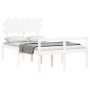 Cama para personas mayores con cabecero madera maciza blanco de vidaXL, Camas y somieres - Ref: Foro24-3195522, Precio: 165,7...