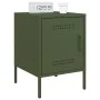 Bedside tables 2 units olive green steel 36x39x50.5 cm by , Nightstands - Ref: Foro24-842919, Price: 93,33 €, Discount: %