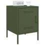 Mesitas de noche 2 unidades acero verde oliva 36x39x50,5 cm de , Mesitas de noche - Ref: Foro24-842919, Precio: 94,40 €, Desc...