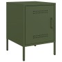 Mesitas de noche 2 unidades acero verde oliva 36x39x50,5 cm de , Mesitas de noche - Ref: Foro24-842919, Precio: 94,40 €, Desc...