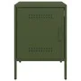 Bedside tables 2 units olive green steel 36x39x50.5 cm by , Nightstands - Ref: Foro24-842919, Price: 93,33 €, Discount: %