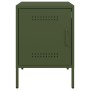 Mesitas de noche 2 unidades acero verde oliva 36x39x50,5 cm de , Mesitas de noche - Ref: Foro24-842919, Precio: 94,40 €, Desc...