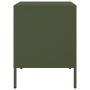 Mesitas de noche 2 unidades acero verde oliva 36x39x50,5 cm de , Mesitas de noche - Ref: Foro24-842919, Precio: 94,40 €, Desc...
