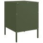 Mesitas de noche 2 unidades acero verde oliva 36x39x50,5 cm de , Mesitas de noche - Ref: Foro24-842919, Precio: 94,40 €, Desc...