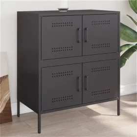 Aparador de acero negro 68x39x79 cm de , Aparadores - Ref: Foro24-842952, Precio: 102,78 €, Descuento: %