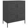 Aparador de acero negro 68x39x79 cm de , Aparadores - Ref: Foro24-842952, Precio: 103,81 €, Descuento: %