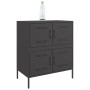 Aparador de acero negro 68x39x79 cm de , Aparadores - Ref: Foro24-842952, Precio: 103,81 €, Descuento: %