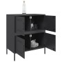 Aparador de acero negro 68x39x79 cm de , Aparadores - Ref: Foro24-842952, Precio: 103,81 €, Descuento: %