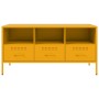 Mueble de TV acero laminado en frío amarillo 100,5x39x50,5 cm de , Muebles TV - Ref: Foro24-843039, Precio: 123,61 €, Descuen...