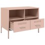 Muebles de TV 2 pzas acero laminado en frío rosa 68x39x50,5 cm de , Muebles TV - Ref: Foro24-843045, Precio: 174,47 €, Descue...