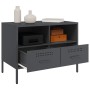 Mueble TV 2 pzas acero laminado en frío antracita 68x39x50,5 cm de , Muebles TV - Ref: Foro24-843047, Precio: 174,47 €, Descu...