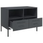 Mueble TV 2 pzas acero laminado en frío antracita 68x39x50,5 cm de , Muebles TV - Ref: Foro24-843047, Precio: 174,47 €, Descu...