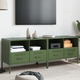 TV-Möbel, 2-teilig, aus grünem Olivenstahlblech, 68x39x50,5 cm. von , TV-Möbel - Ref: Foro24-843051, Preis: 172,51 €, Rabatt: %